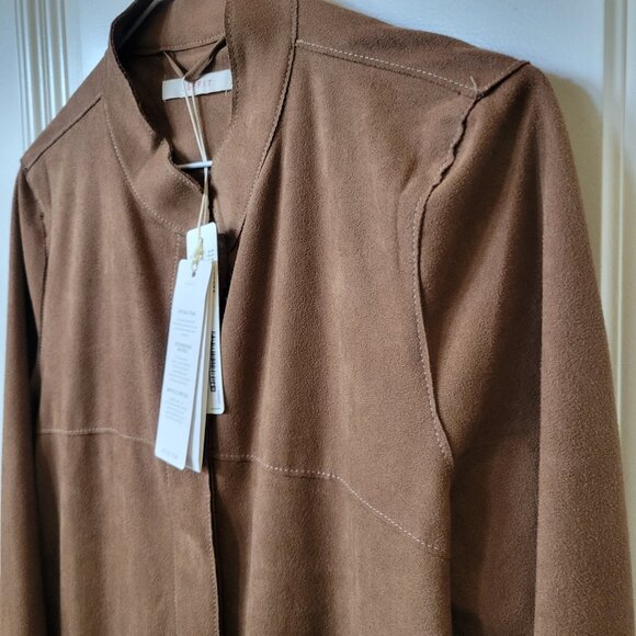 Esprit NWT Brown Faux Suede Jacket - Picture 2 of 15